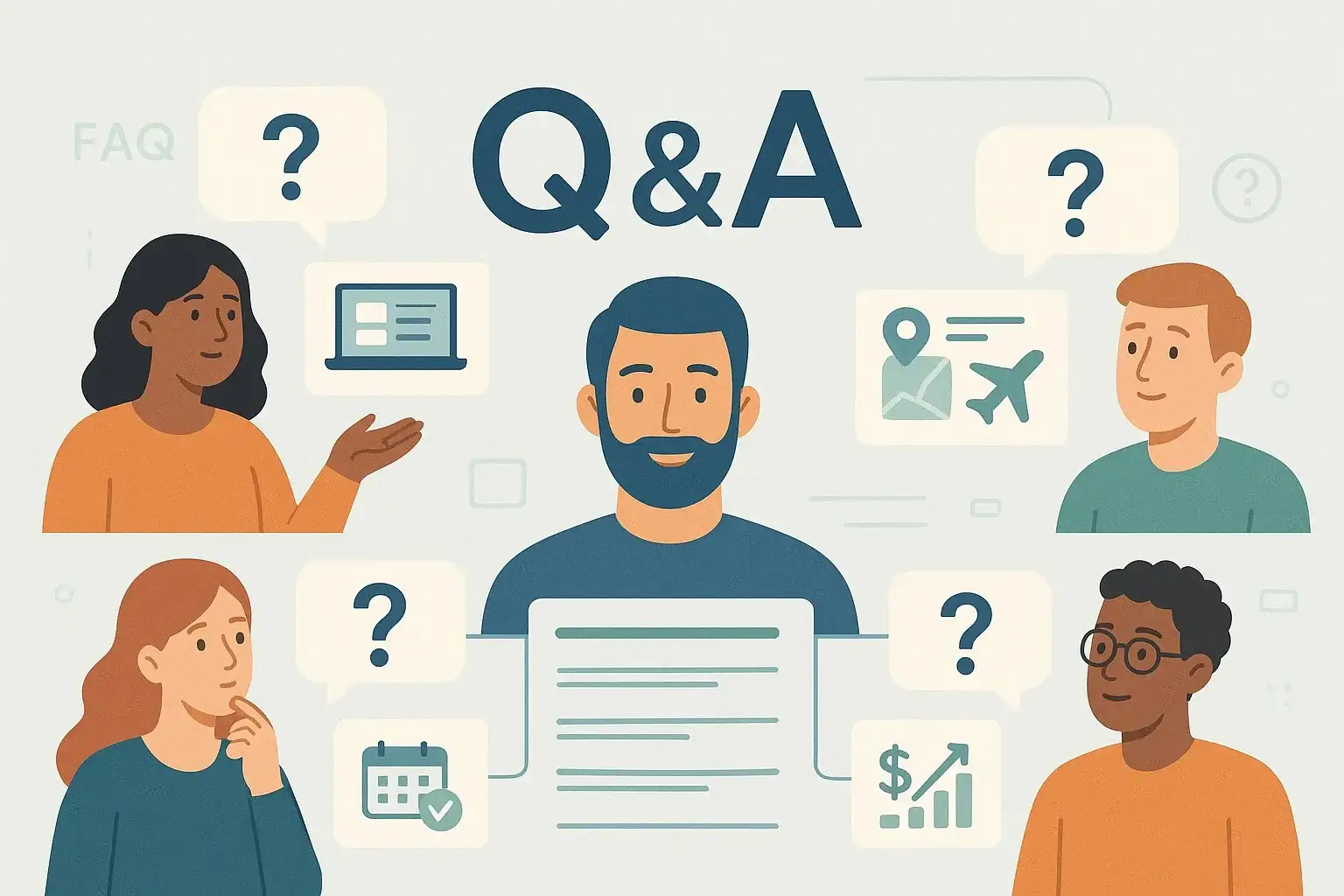 Blogsora team answering reader questions about tech travel lifestyle and finance topics