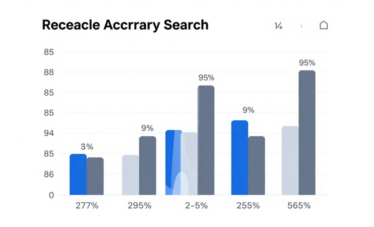 How accurate are AI-powered search answers today? Bar chart comparing factual accuracy rates across major AI search platforms