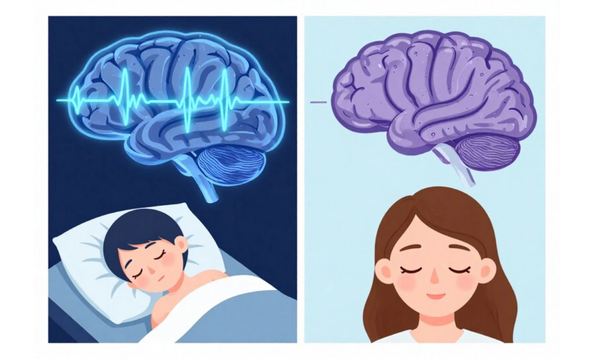 Brain activity during REM sleep stages compared with daytime emotional regulation and cognitive function