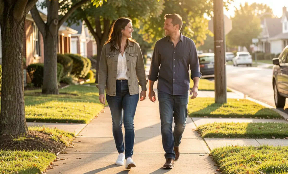 How to Build Resilience to Enhance Mental Wellness Two people walking together on sidewalk engaged in conversation