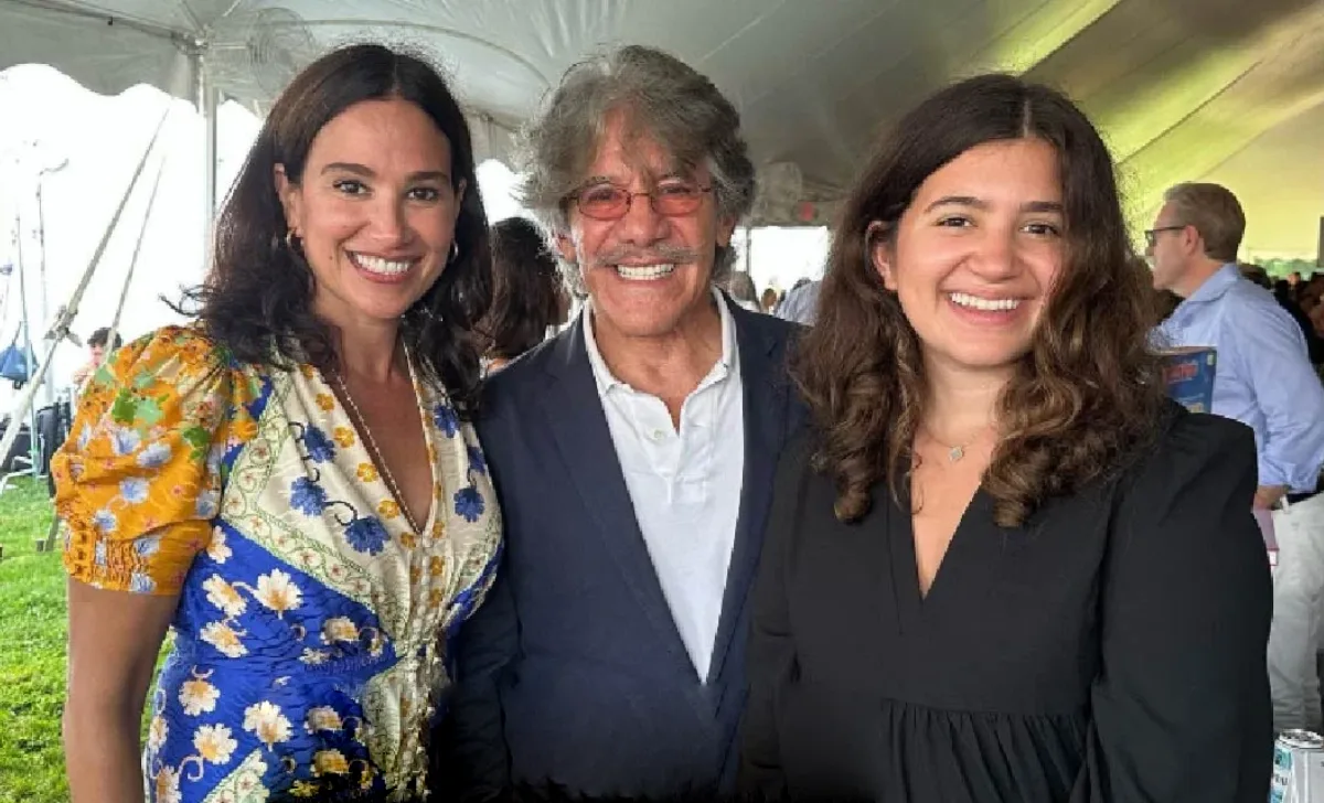 Geraldo Rivera with daughters Simone Cruickshank Rivera and Solita Liliana Rivera at a family event