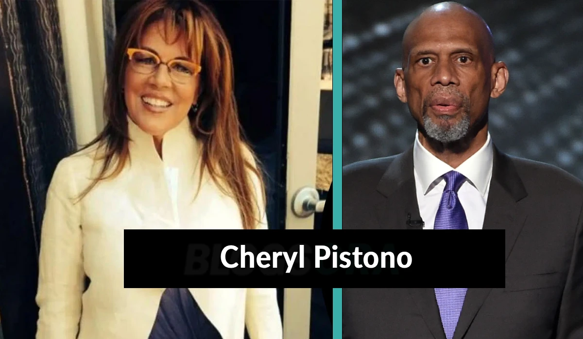 Cheryl Pistono and Kareem Abdul-Jabbar photo