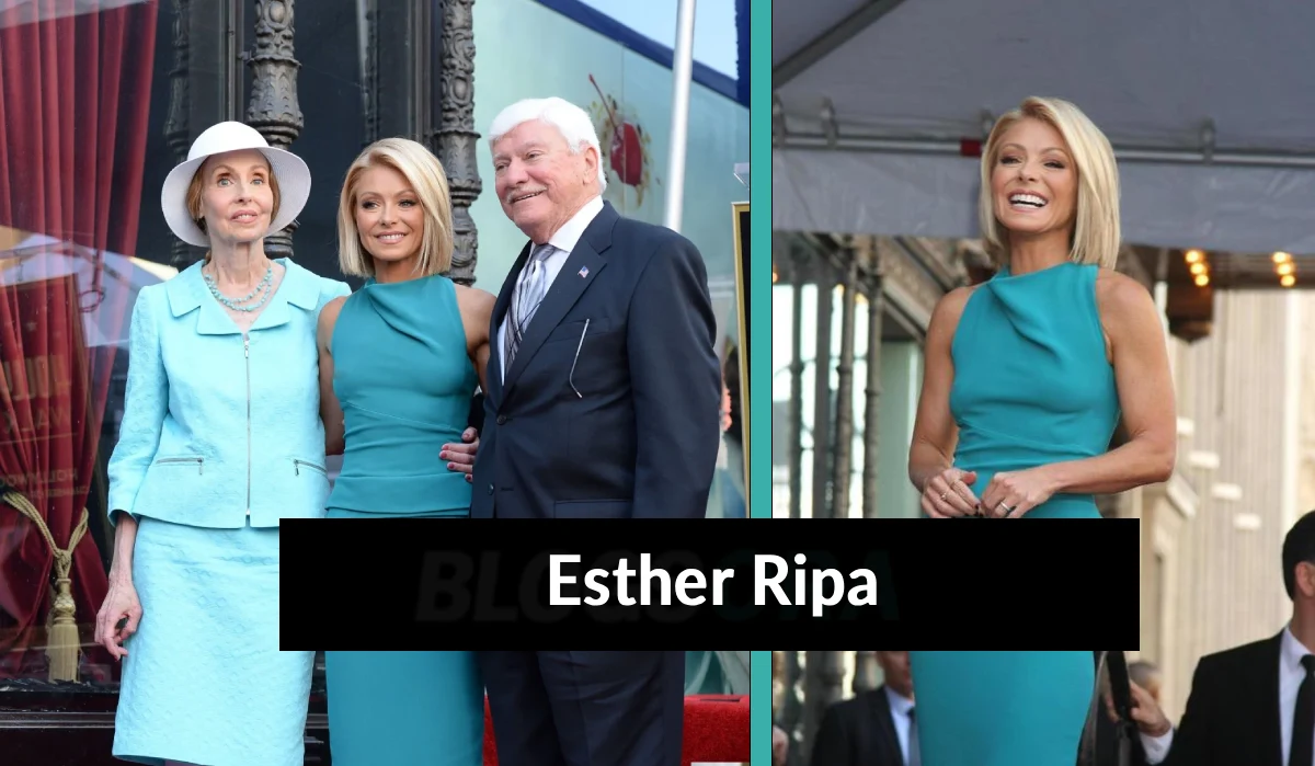 Esther Ripa with daughter Kelly Ripa and husband Joseph Ripa at a public event