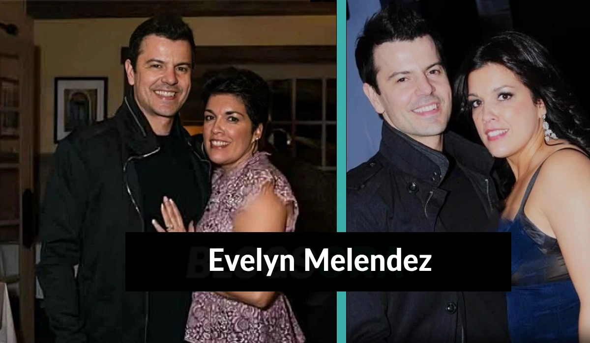 Evelyn Melendez and Jordan Knight smiling together at a public event