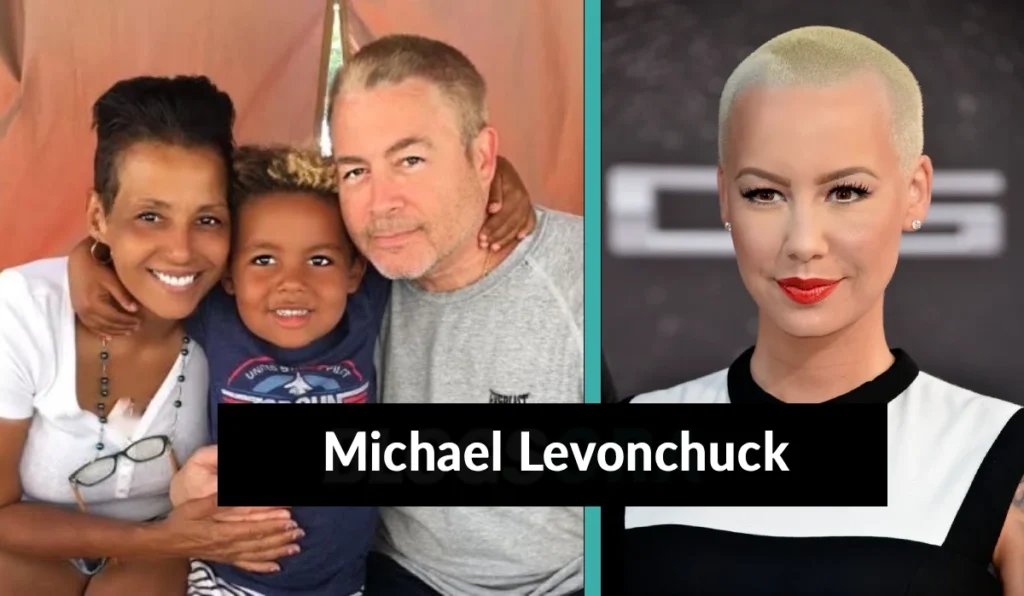 Michael Levonchuck with his wife and grandson alongside daughter Amber Rose
