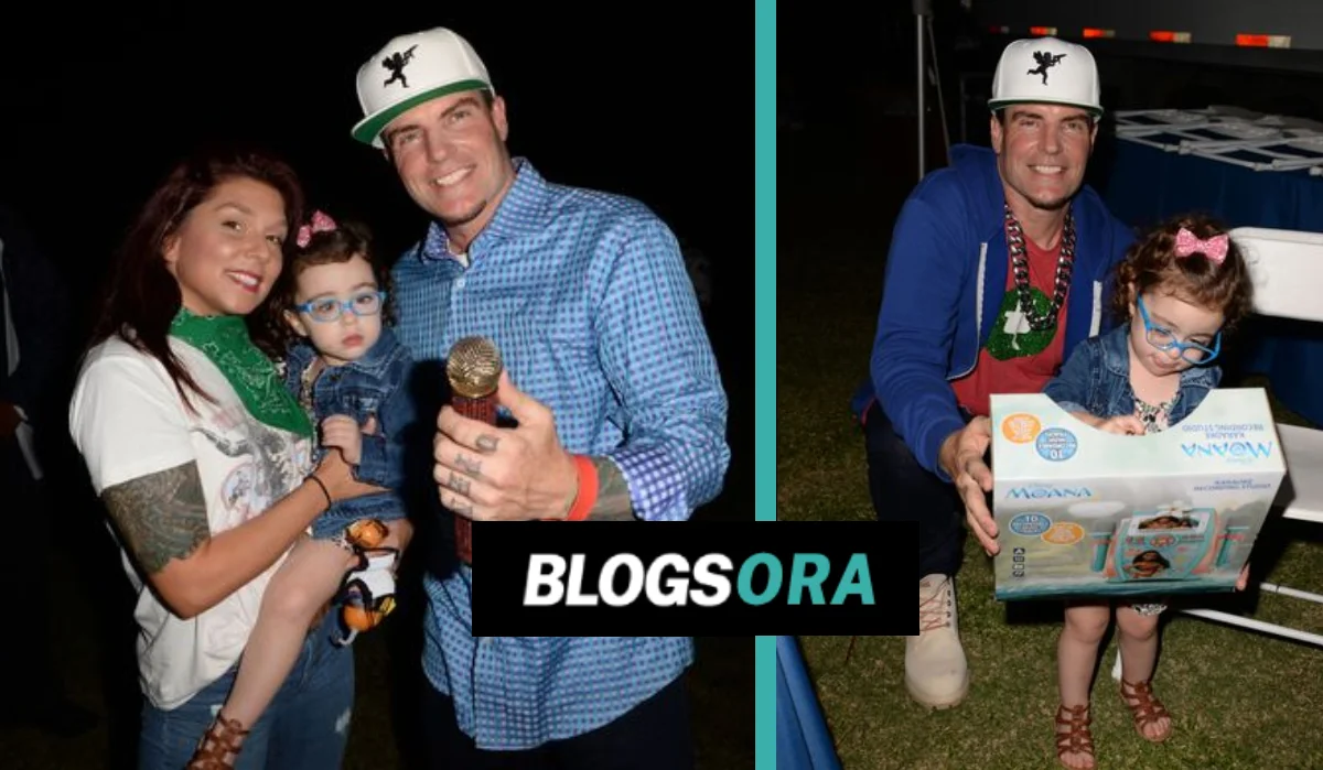 Vanilla Ice with daughter Priscilla Love VanWinkle and a woman at a public event