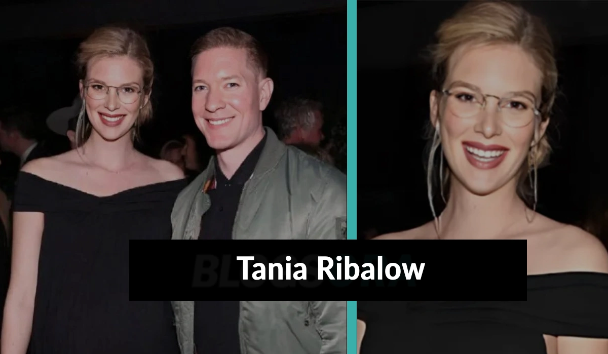 Tania Ribalow makeup artist and Joseph Sikora wife smiling at a Hollywood event