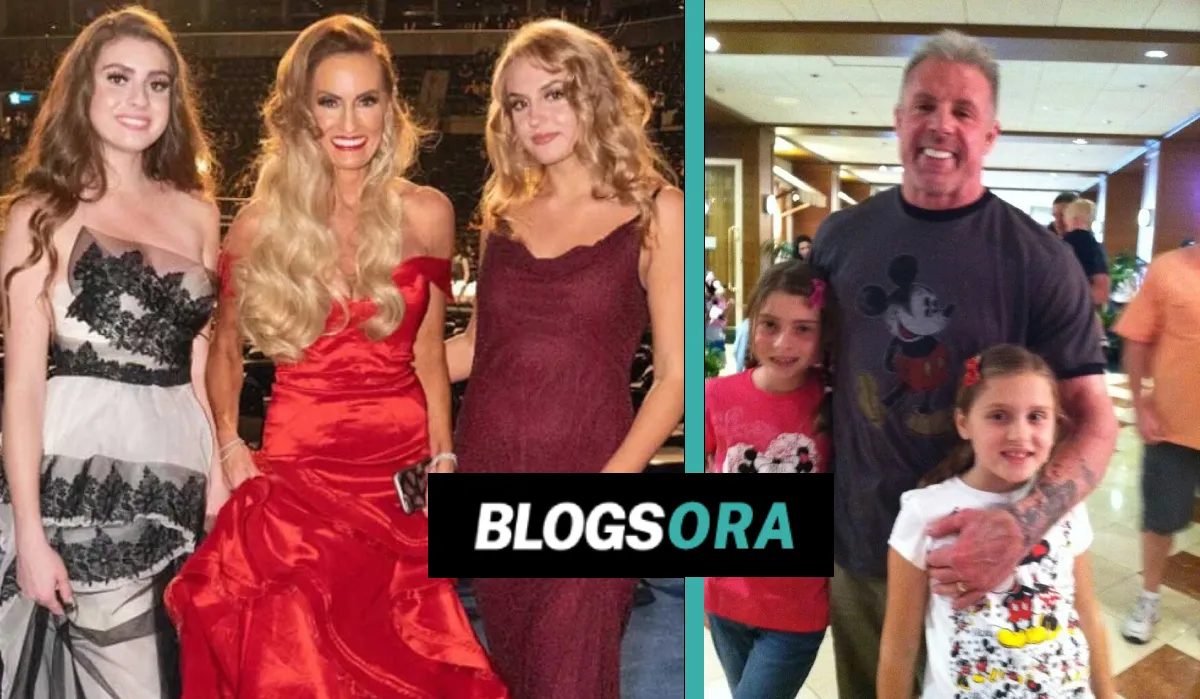 Mattigan Twain Warrior with her mother Dana Warrior and sister Indiana at a WWE event alongside their father The Ultimate Warrior