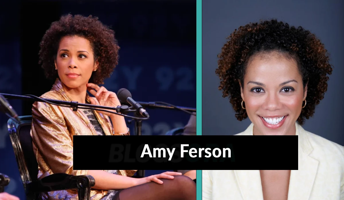 Amy Ferson, ex-wife of T.J. Holmes, pictured in two photos side by side