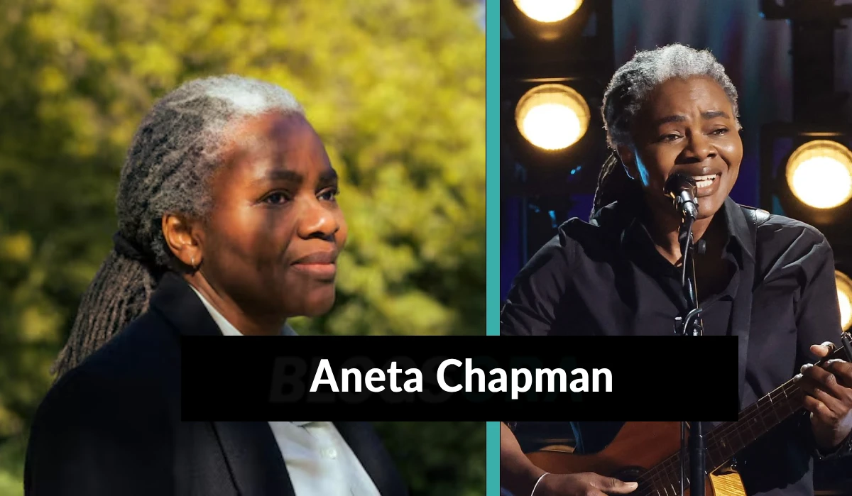 Aneta Chapman and Tracy Chapman side by side — sisters who grew up together in Cleveland Ohio