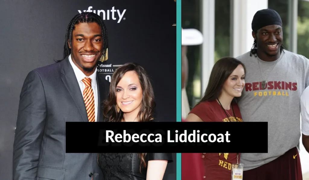 Rebecca Liddicoat and Robert Griffin III photographed together during their relationship before their 2016 divorce
