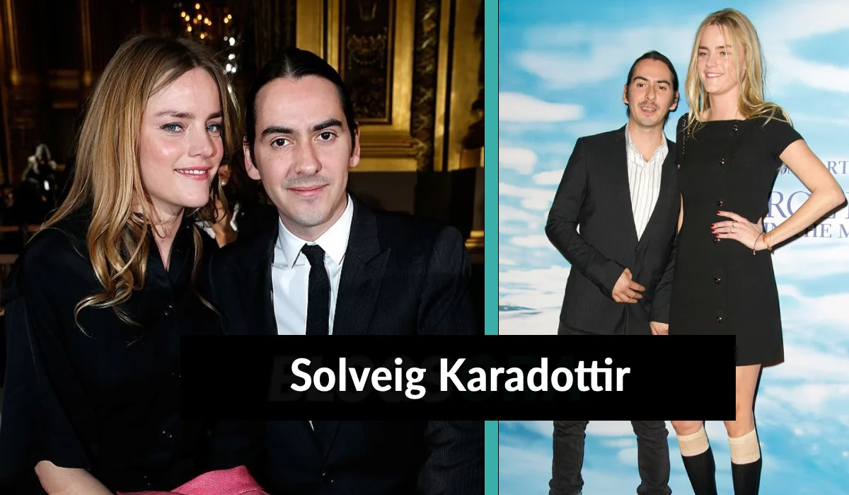 Solveig Karadottir with ex-husband Dhani Harrison at a public event