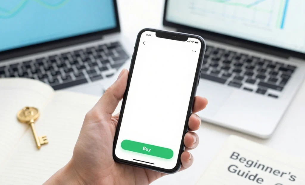 Beginner-friendly review of Crypto 30x.com exchange showing secure, simple trading interface on laptop