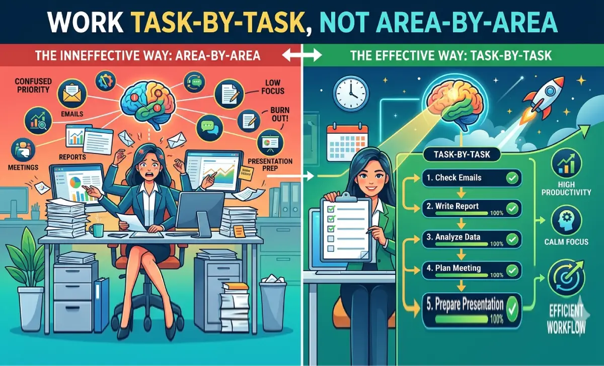 Homeowner focused on a single task during a DIY weekend project