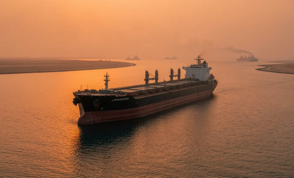 Oil tanker anchored in the Persian Gulf during the 2026 Hormuz oil supply crisis