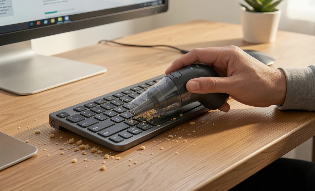 10 Most Useful Products I Bought in 2026 (That Actually Solved Real Problems) Mini vacuum cleaning keyboard and desk