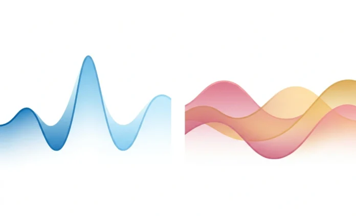 Orgasamtrix vs traditional orgasm showing linear and non-linear pleasure wave patterns