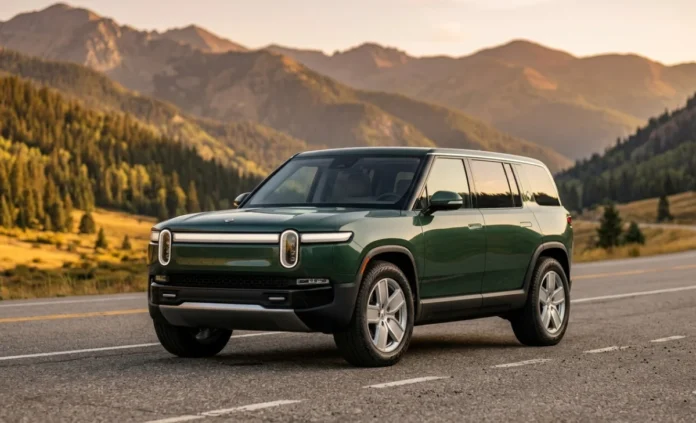 2027 Rivian R2 – Price, Specs, Range and Review 2027 Rivian R2 electric SUV parked on open road showing front three-quarter view
