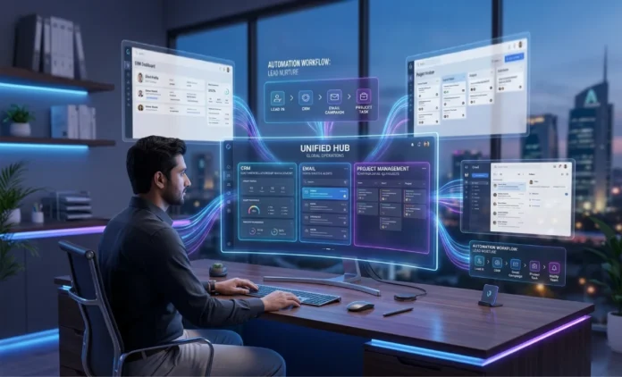 Rosboxar Workflow Automation Dashboard Rosboxar platform connecting business tools with automated workflow dashboard