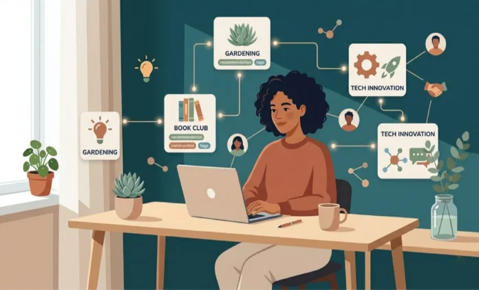 Senaven Review – Social Navigation and Community Features Explained Senaven platform review showing social discovery and community networking features on a laptop screen