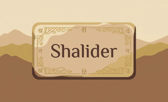 Shalider name meaning origin and history with mountain symbolism