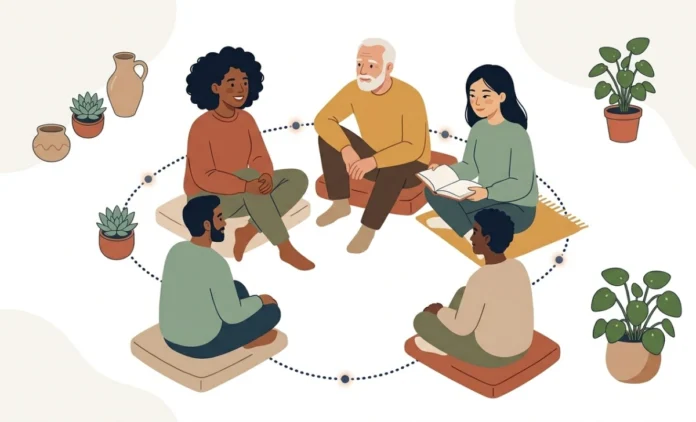 Hochre Review 2026 — A Slower, More Human Online Community Hochre online community platform — people having a calm, intentional conversation