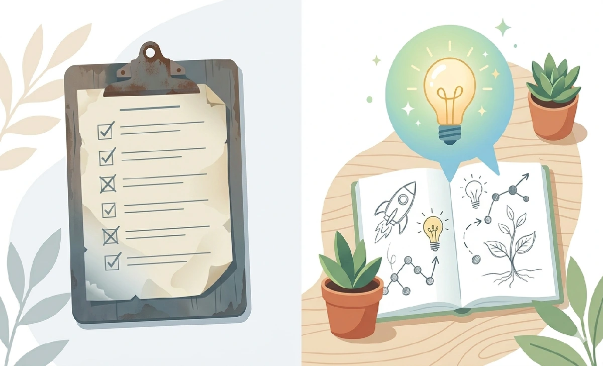 What Is Nionenad? Meaning, Origins, and Why It's Trending in 2026 Illustration comparing old rigid thinking with the open, creative Nionenad mindset